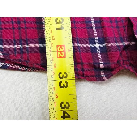 Faconnable Size Large Mens Red Black White Check Embroidered Chest Logo USA Made - Picture 8 of 10